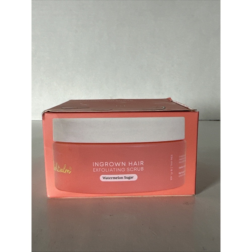 Bushbalm Watermelon Sugar Ingrown Hair Exfoliating Scrub 8oz NIB